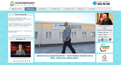 Desktop Screenshot of kocasinan.bel.tr